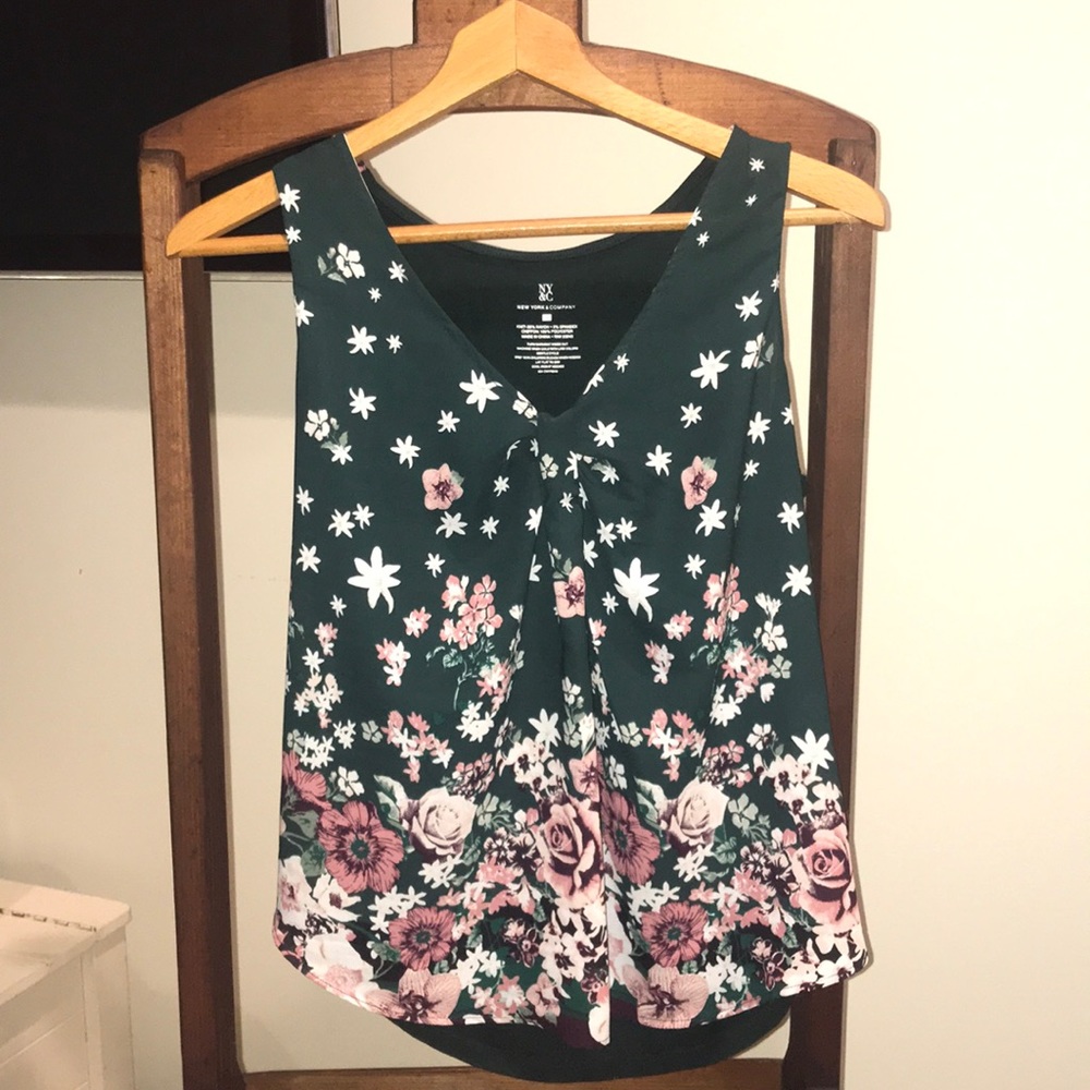 New York & Company floral tank